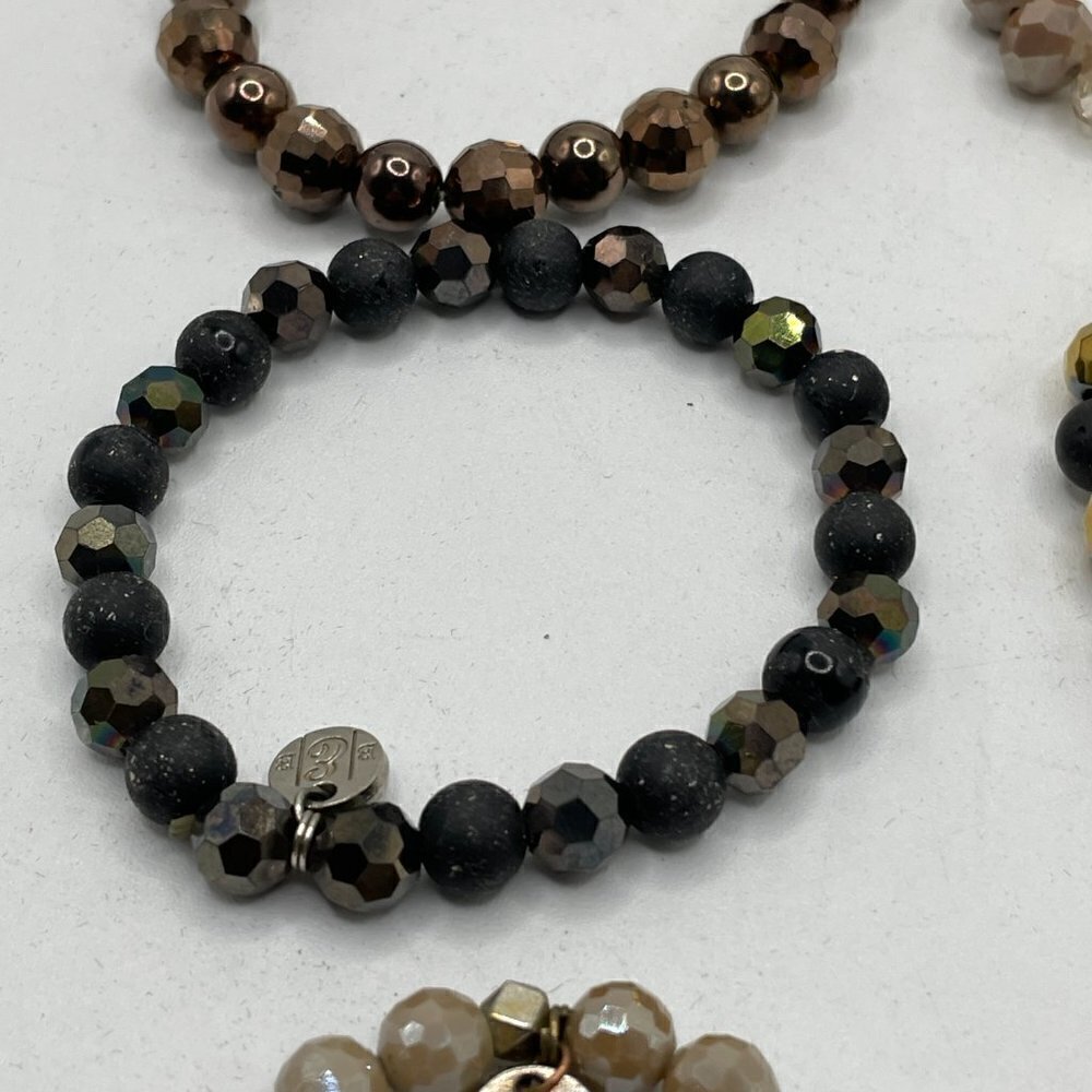 Erimish Beaded Stretch Bracelets Set of Nine OS One Size - Picture 9 of 10